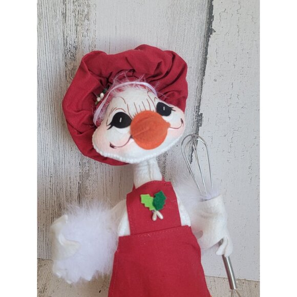 Annalee Christmas chef white goose duck home decor - Picture 3 of 6
